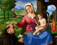 Andrea Previtali - The Virgin and Child with a Supplicant